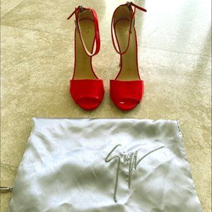 NEW Giuseppe Zanotti High-Heel Neon Sandal